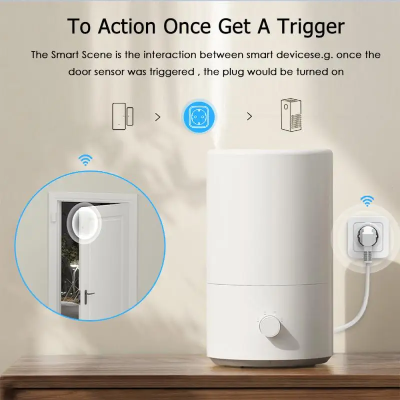 AUBESS EWelink/Tuya WiFi Smart Socket 16/20A EU Smart Plug Power Monitoring Timing Outlet Alexa Google Home Alice Voice Control thumbnail 6