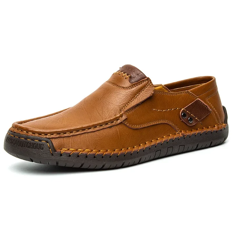 Mens Loafers Breathable Slip on Italian Driving Shoes Chaussure Homme Genuine Leather Men Handmade Casual Shoes thumbnail 5