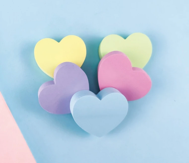 Heart Sticky Notes Notepad Self Sticky Note Pads Notebook Planner Sticker For Office School Stationery Accessories 120 Sheets thumbnail 3