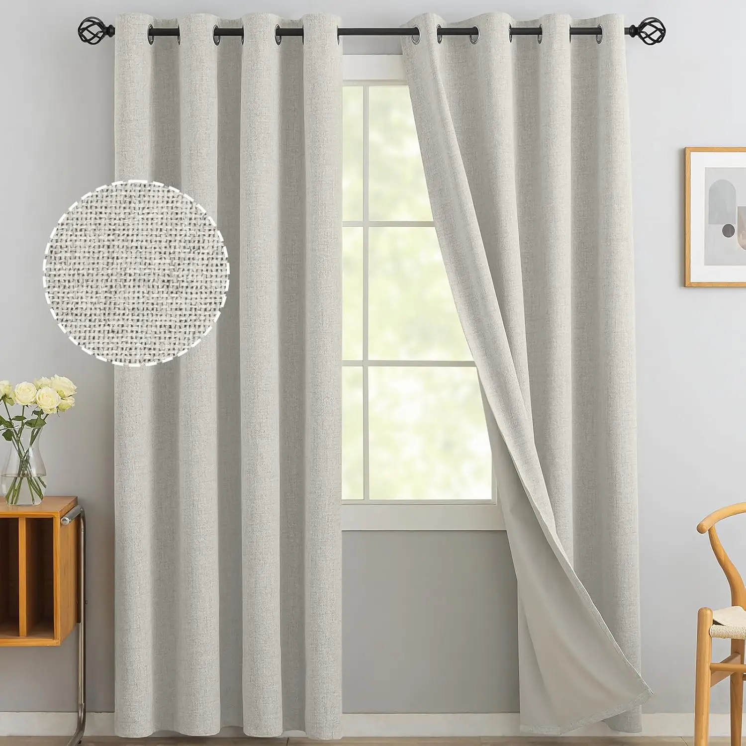 350cm Height Custom Made 100% Blackout Living Room Window Curtains Bedroom Curtains Drapes Solid Color Kitchen Curtain thumbnail 4