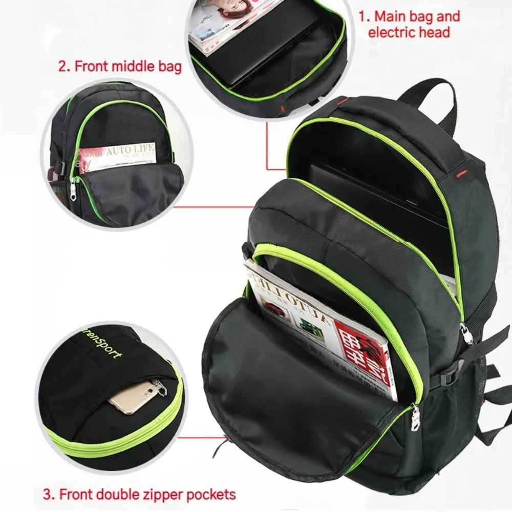 Oxford Shoulder Backpack Fashion Lightweight Waterproof Travel Laptop Rucksack Large Capacity Wear-resistant Student School Bag thumbnail 5