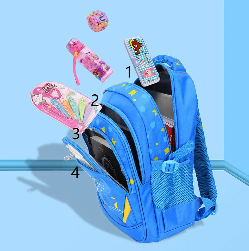 Children's Shoulder Bag Geometry Pattern Kid Backpack In Primary Schoolbag Teen Boy Girl Backpack Book Bag Waterproof Mochila thumbnail 4