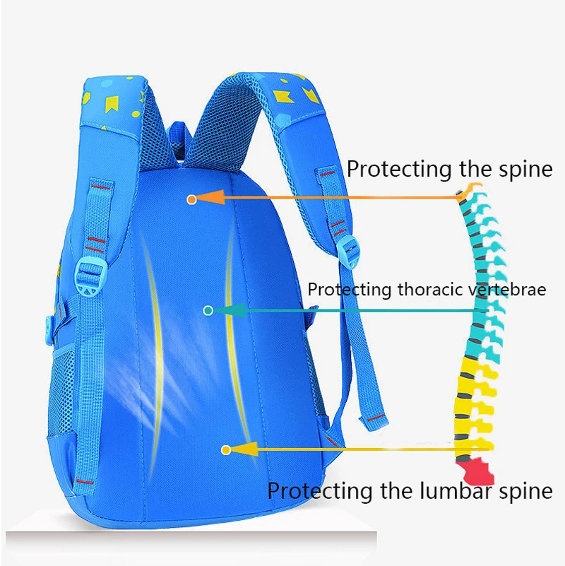 Children's Shoulder Bag Geometry Pattern Kid Backpack In Primary Schoolbag Teen Boy Girl Backpack Book Bag Waterproof Mochila thumbnail 2
