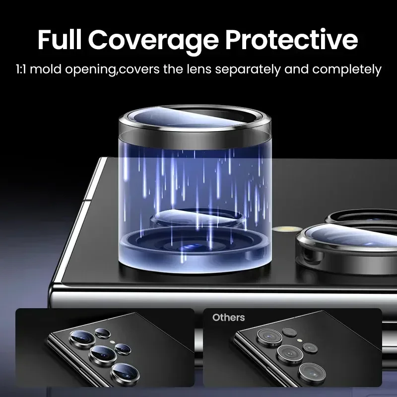Camera Lens Protector Glass For Samsung S23 S24 Ultra Plus Full Cover Lens Metal Protector Ring For Galaxy S22 Ultra Camera Film thumbnail 4