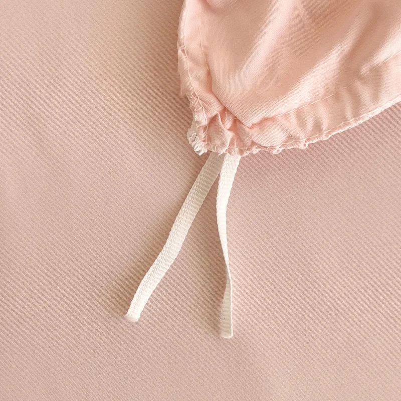 3-piece  Knitted And Washed Double-layer Yarn Set  Including One Quilt Cover And A Pair Of Pillowcases thumbnail 4
