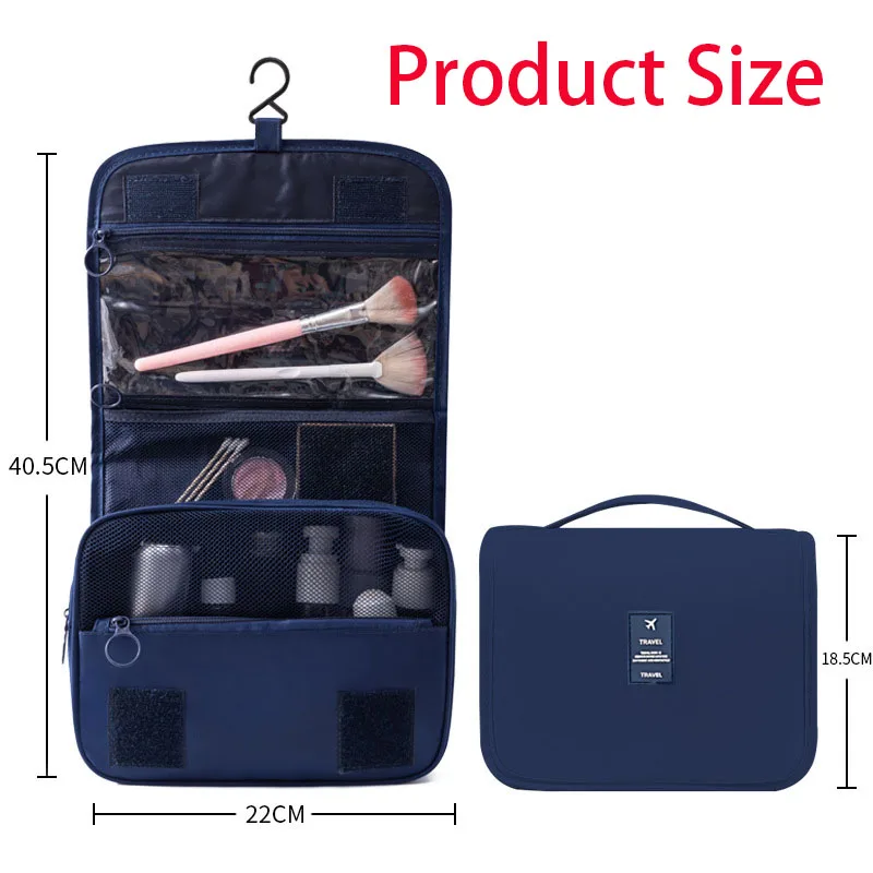 Travel Makeup Bag High Capacity Toiletries Storage Pouch Travel Make Up Organizer Waterproof Beauty Bag Bathroom Wash Bag thumbnail 6