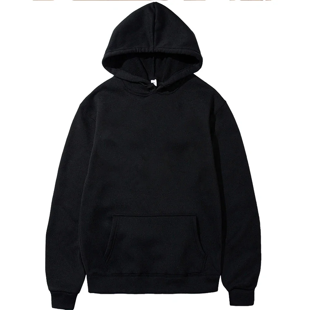 Men's Casual Hoodies Women's Fleece Warm Hoodies Spring Autumn Pullovers Fashion Black Multiple Colour Oversized Sweatshirts Top thumbnail 2