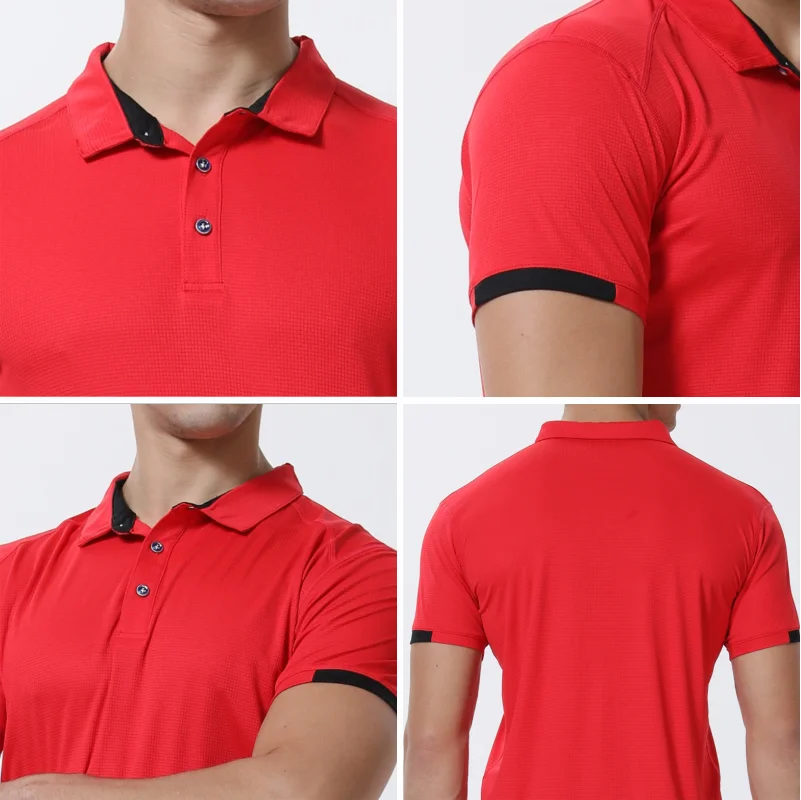 Casual Sports Quick-drying Lapel Short-sleeved POLO Shirt Cycling Suit Fitness Suit For Men thumbnail 5