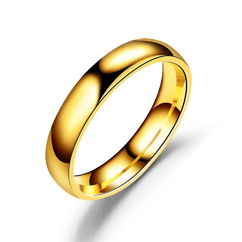 Simple 6mm Titanium Ring Women Men Prevent Allergy High Polished Wedding Rings Stainless Steel Couple Finger Jewelry Gifts thumbnail 3