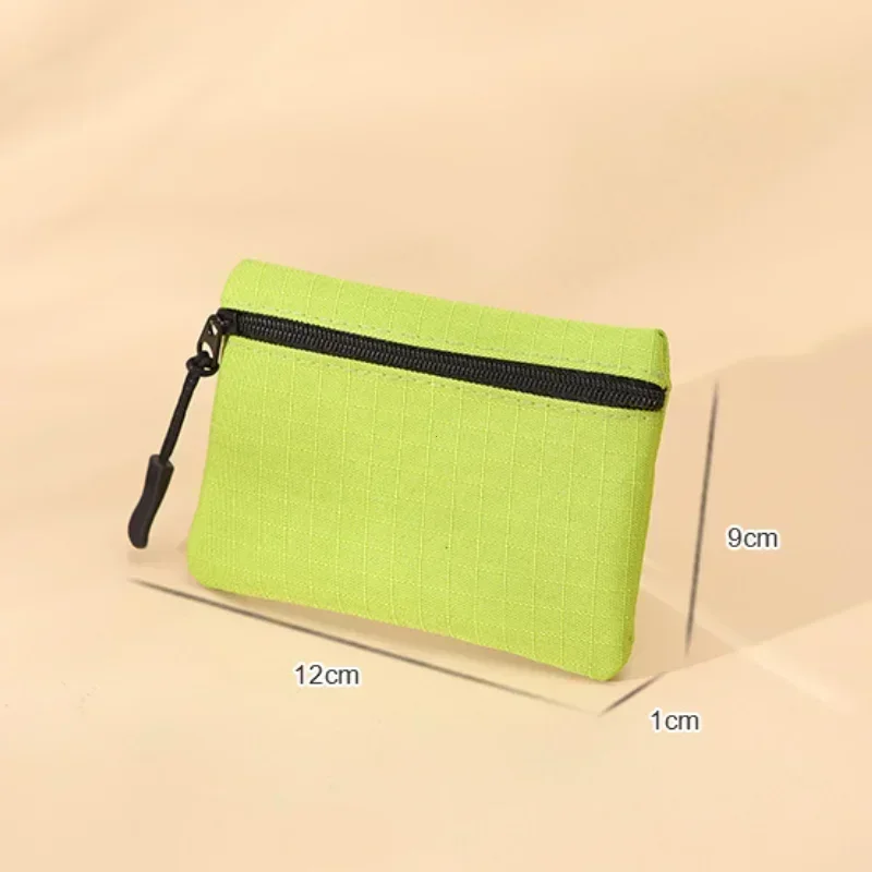Canvas Mini Coin Purse Simple Zipper Kid Storage Pouch Money Pocket Solid Color Coin Key Bag Women Men Cute Wallet Mini Purse thumbnail 6