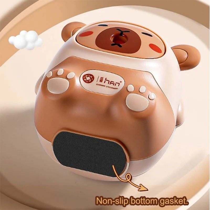Pencil Sharpener Creative Capybara Kawaii Stationery Office School Supplies Korean Stationery 80*80*100mm thumbnail 4