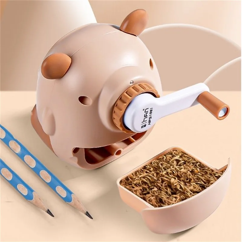Pencil Sharpener Creative Capybara Kawaii Stationery Office School Supplies Korean Stationery 80*80*100mm thumbnail 6