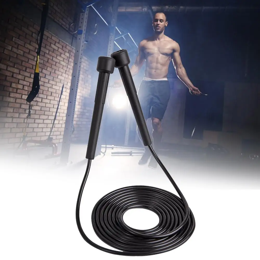 1PC 2.8M Speed Jump Rope Professional Children Adult Gym PVC Jumping Rope Adjustable Fitness Equipment Muscle Boxing Training thumbnail 2