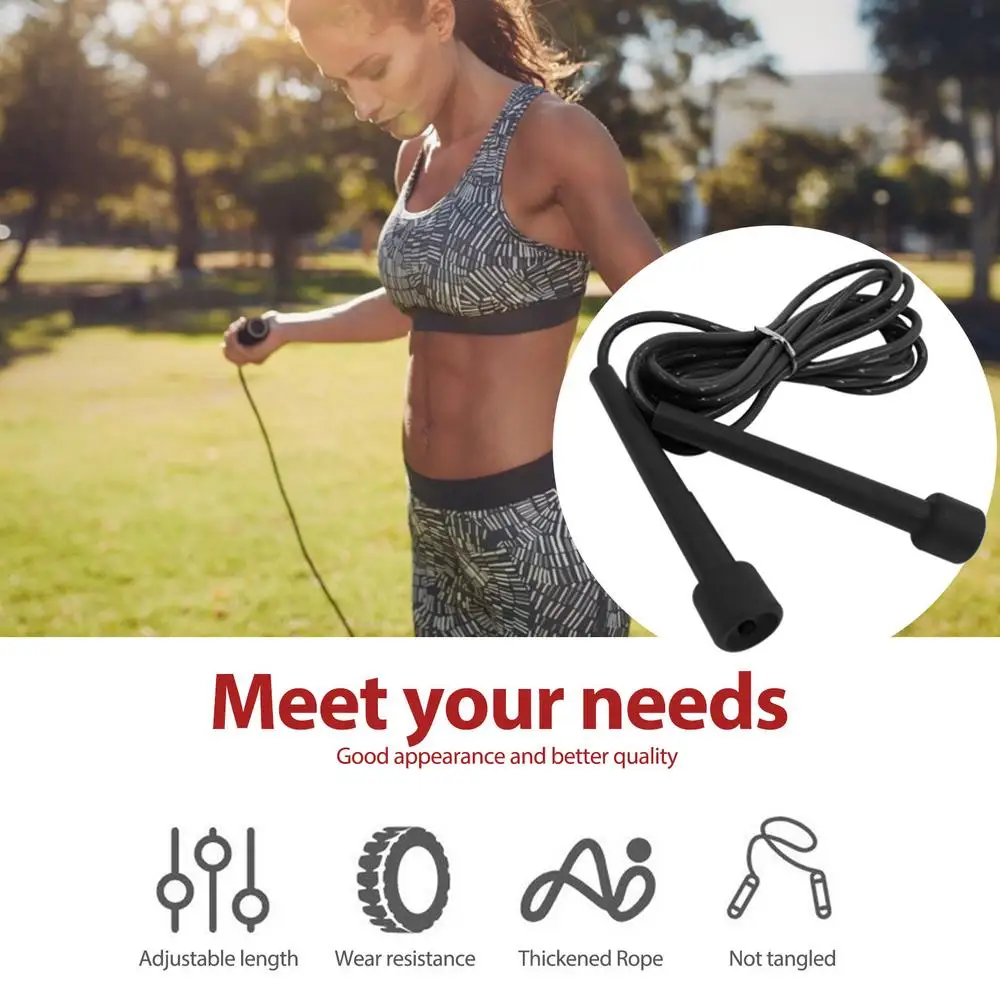 1PC 2.8M Speed Jump Rope Professional Children Adult Gym PVC Jumping Rope Adjustable Fitness Equipment Muscle Boxing Training thumbnail 4