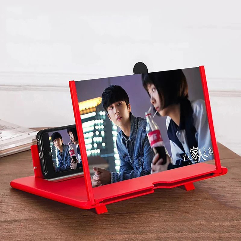 9/10 Inch 3D Screen Amplifier Mobile Phone Screen Video Magnifier For Smartphone Enlarged Screen Phone Stand Bracket Mobile thumbnail 4