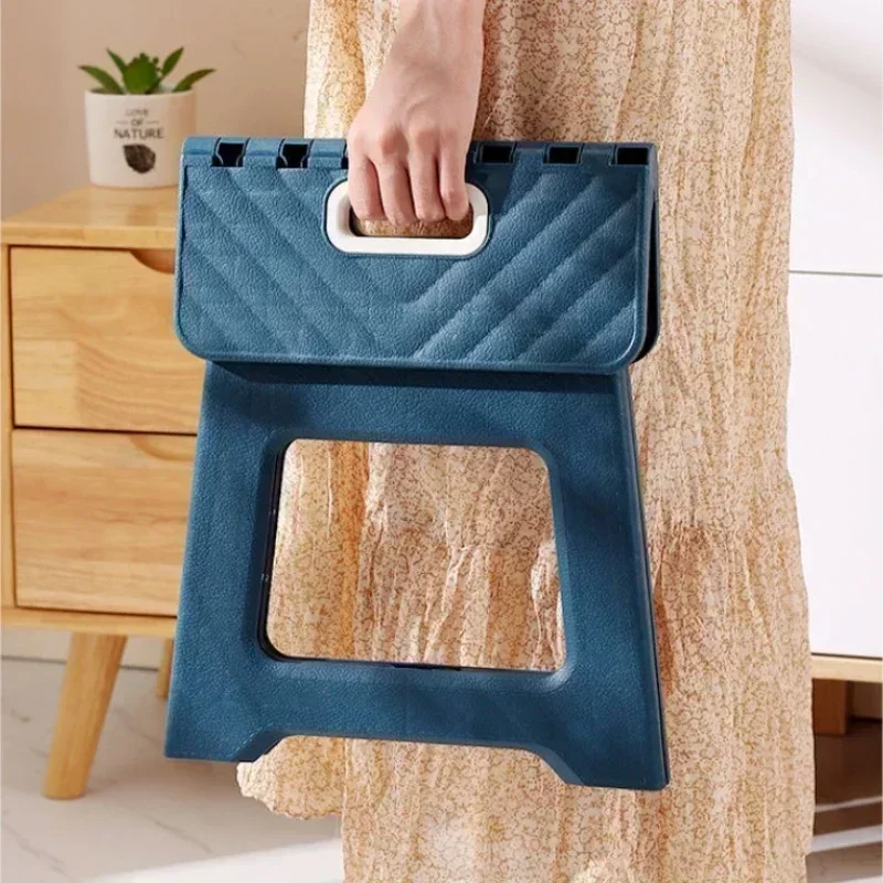 2024 New Adult Children Portable Folding Stool Thickened Plastic Saddle Chair For Outdoor Camping And Fishing thumbnail 2