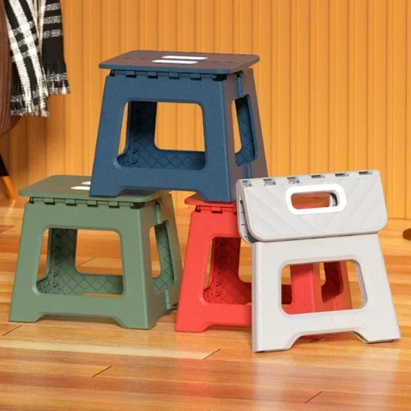 2024 New Adult Children Portable Folding Stool Thickened Plastic Saddle Chair For Outdoor Camping And Fishing thumbnail 4