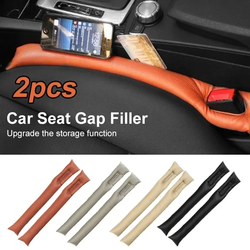 Car Seat Gap Filler Soft Car Styling Padding Leather Leak Pads Plug Spacer Universal Car Accessories Interior Car Organizer thumbnail 2
