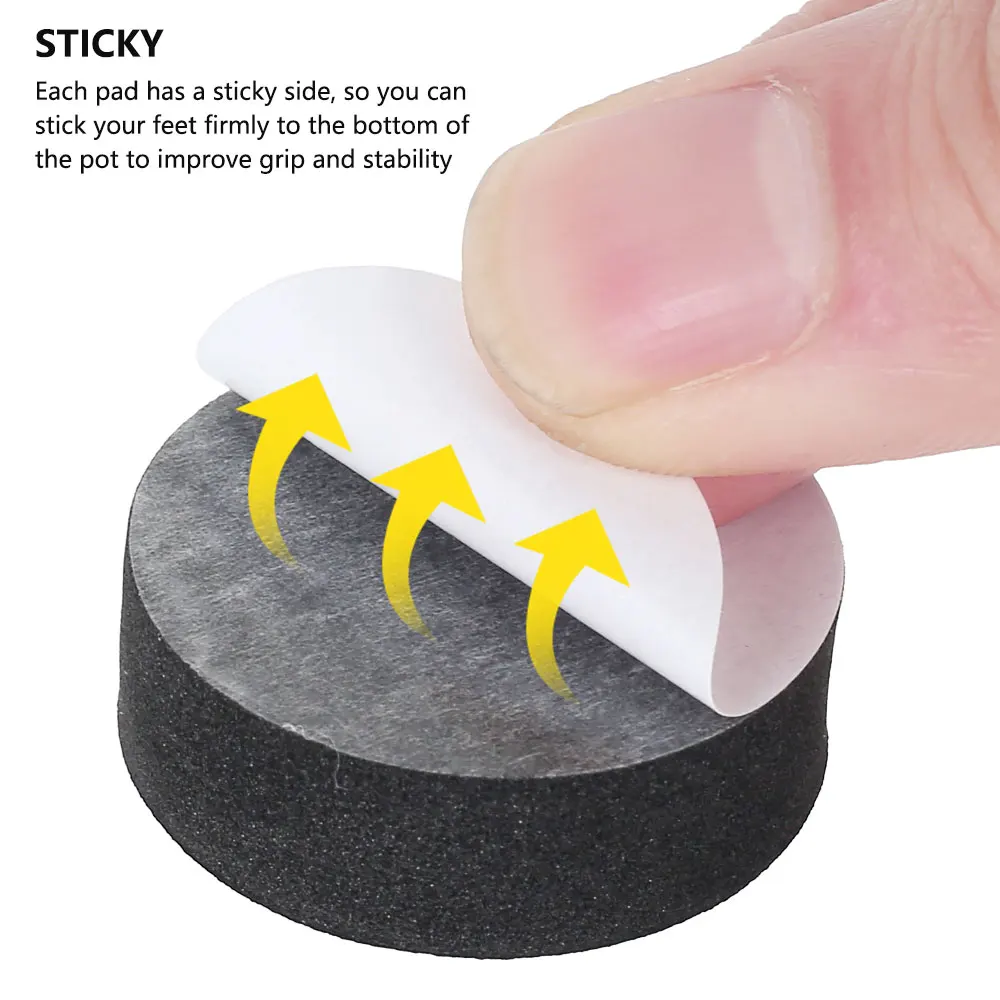 40/80/120Pcs Flower Plant Pot Feet Invisible Flowerpot Riser Self-adhesive Non-slip Pot Base Tray Indoor Outdoor Garden Supplies thumbnail 5