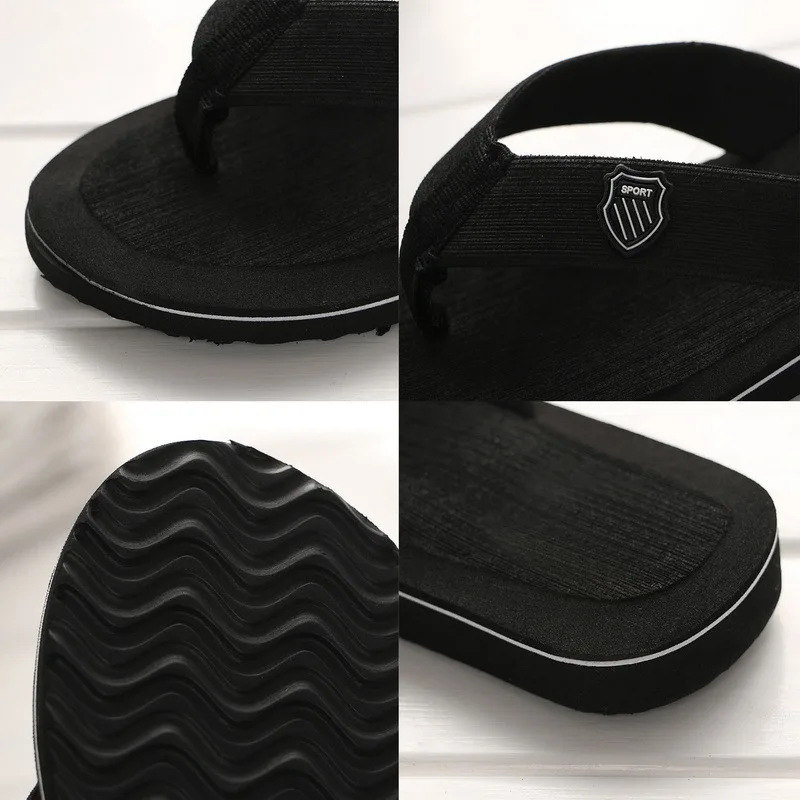 Flip-Flops For Men 2024 Summer Anti-Skid Breathable Home Outdoor Comfortable Slippers Daily Casual Men Flip-Flops Beach Slippers thumbnail 6