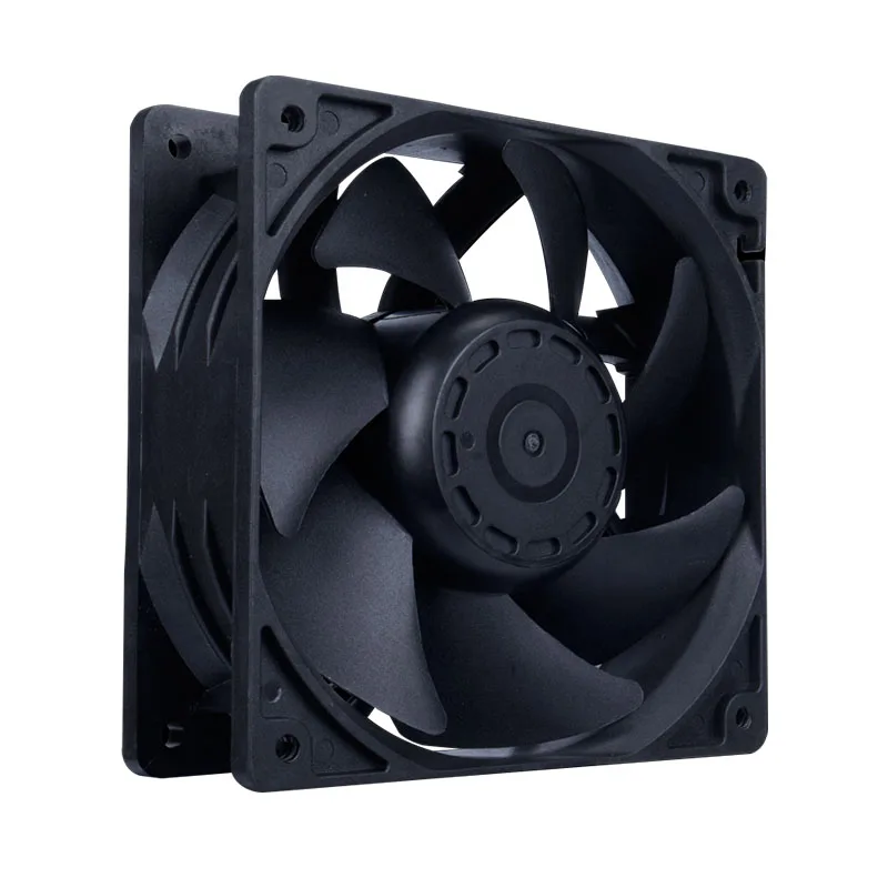 12V 3500RPM 5000RPM High Speed 12038 120mm Fan Two Ball Bearing 12cm Cooling Fans For Server Workstation BTC Mining Cabinet Case