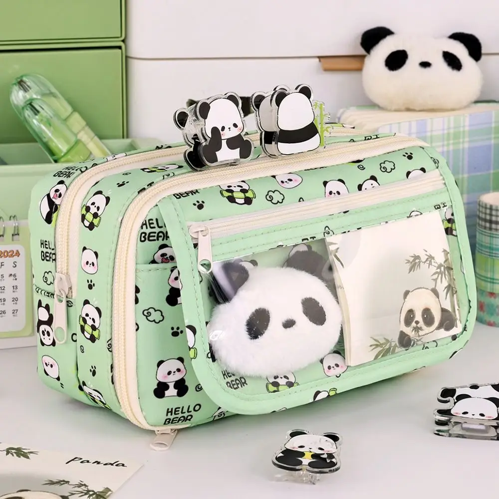 Multi Functional Capybara/Panda Pen Bag Large Capacity Nine-Layer Pencil Case Dirt-proof Stationery Bag School Office thumbnail 4