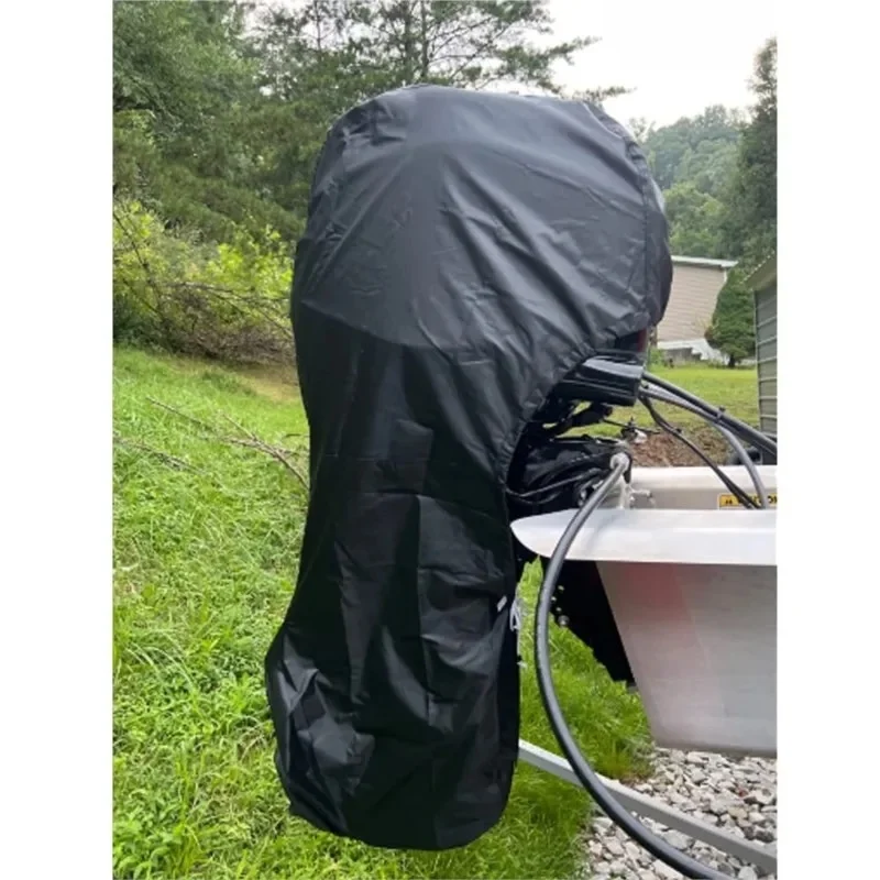 210D 6-225HP Waterproof Motor Engine Boat Cover UV Oxford Yacht Full Outboard Anti Dustproof Cover Marine Engine Protector thumbnail 4