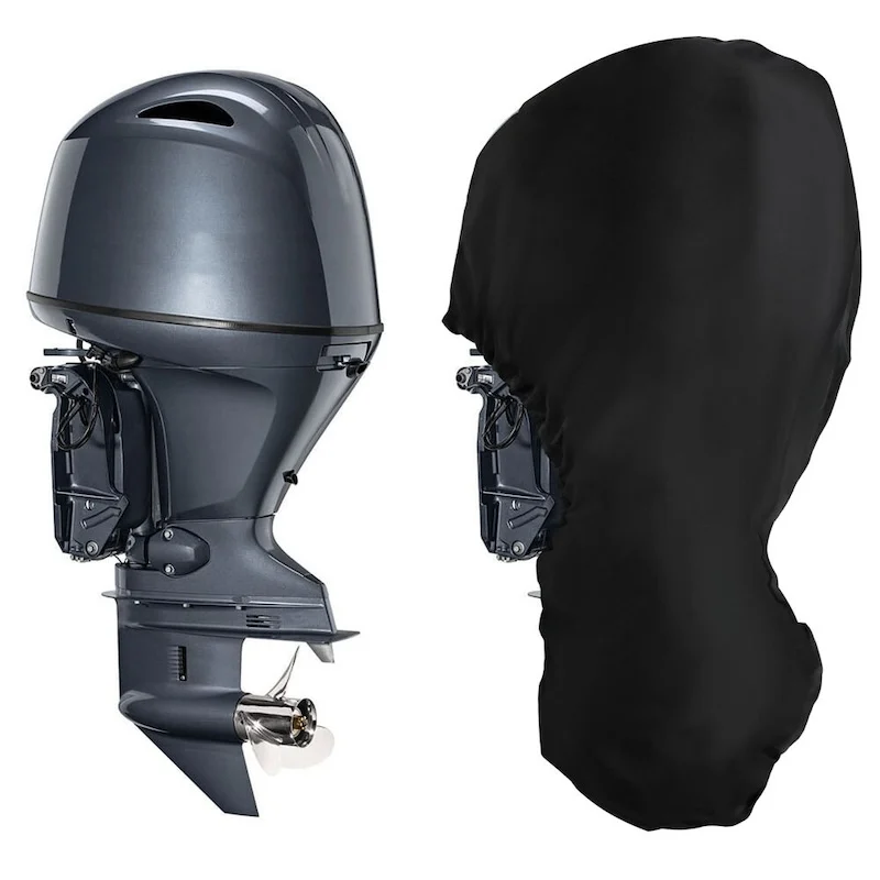 210D 6-225HP Waterproof Motor Engine Boat Cover UV Oxford Yacht Full Outboard Anti Dustproof Cover Marine Engine Protector thumbnail 5