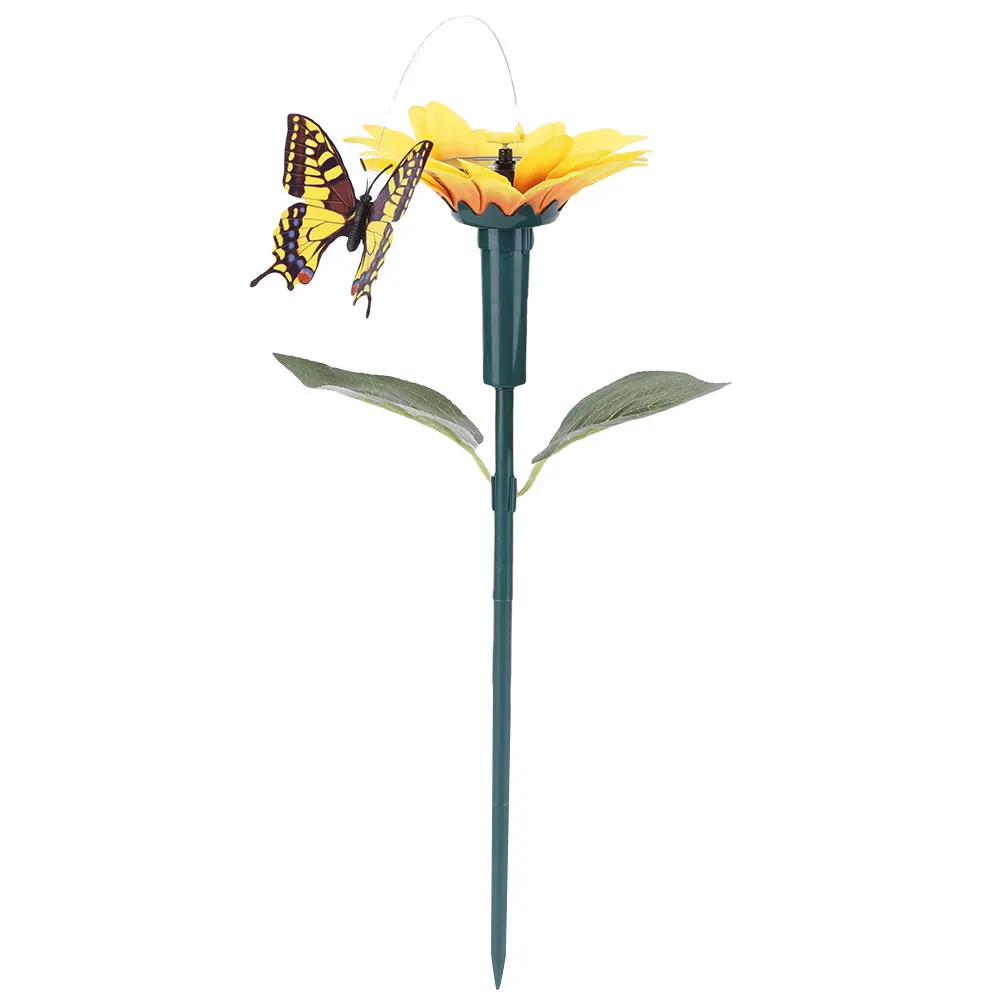 Solar Sunflower Animal Stake Decor Rotating Butterfly/Hummingbird Decor 40cm Garden Ornaments Waterproof for Yard Patio Pathway thumbnail 6