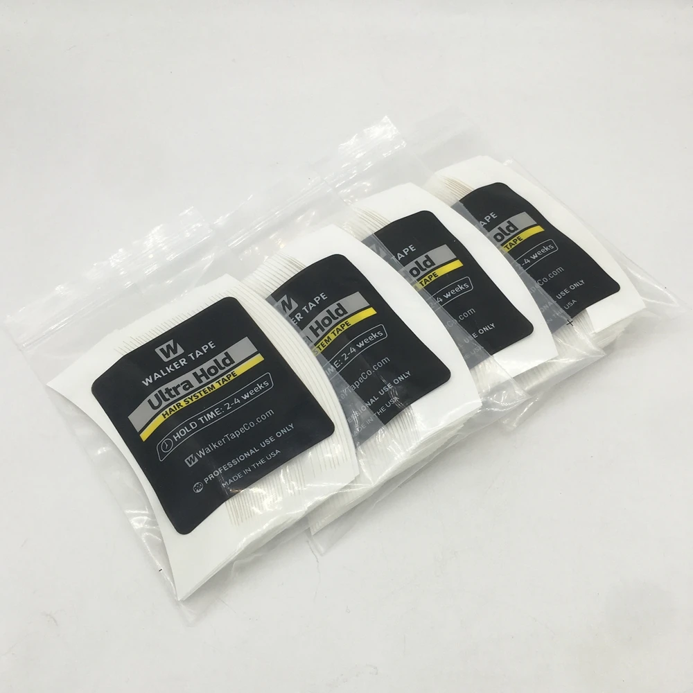 36 pcs 7.6 cm* 2.2 cm White Ultra hold tape lace front tape arc double sided Tape for toupee wig adhesive thumbnail 3