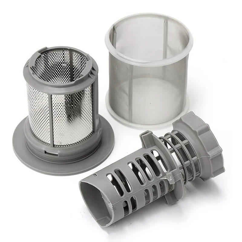 Dishwasher Mesh Filter Set Tool Grey For Dishwashers Series Replacement Universal Kitchen Dish Cleaning Machine Accessories thumbnail 2