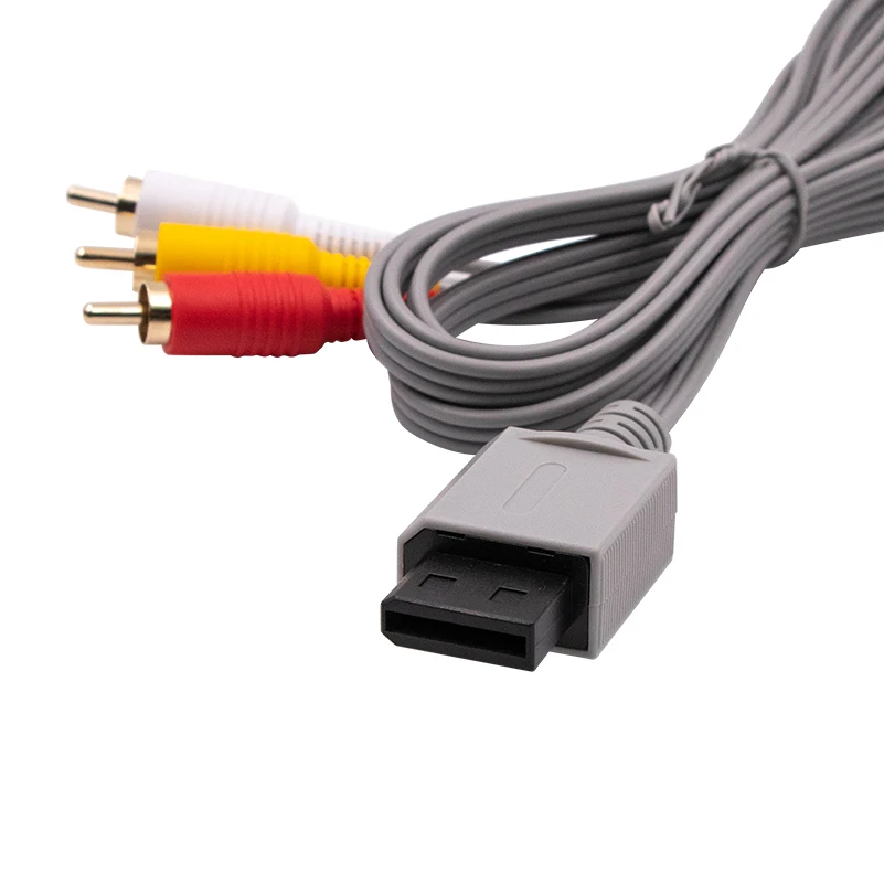 Audio Video AV Adapter Composite 3 RCA Cable for Nintendo Wii Cord Wire 1.8m thumbnail 5