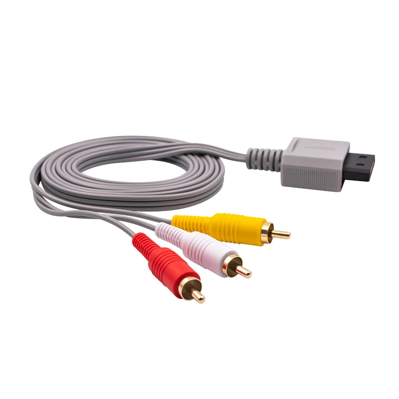 Audio Video AV Adapter Composite 3 RCA Cable for Nintendo Wii Cord Wire 1.8m thumbnail 4