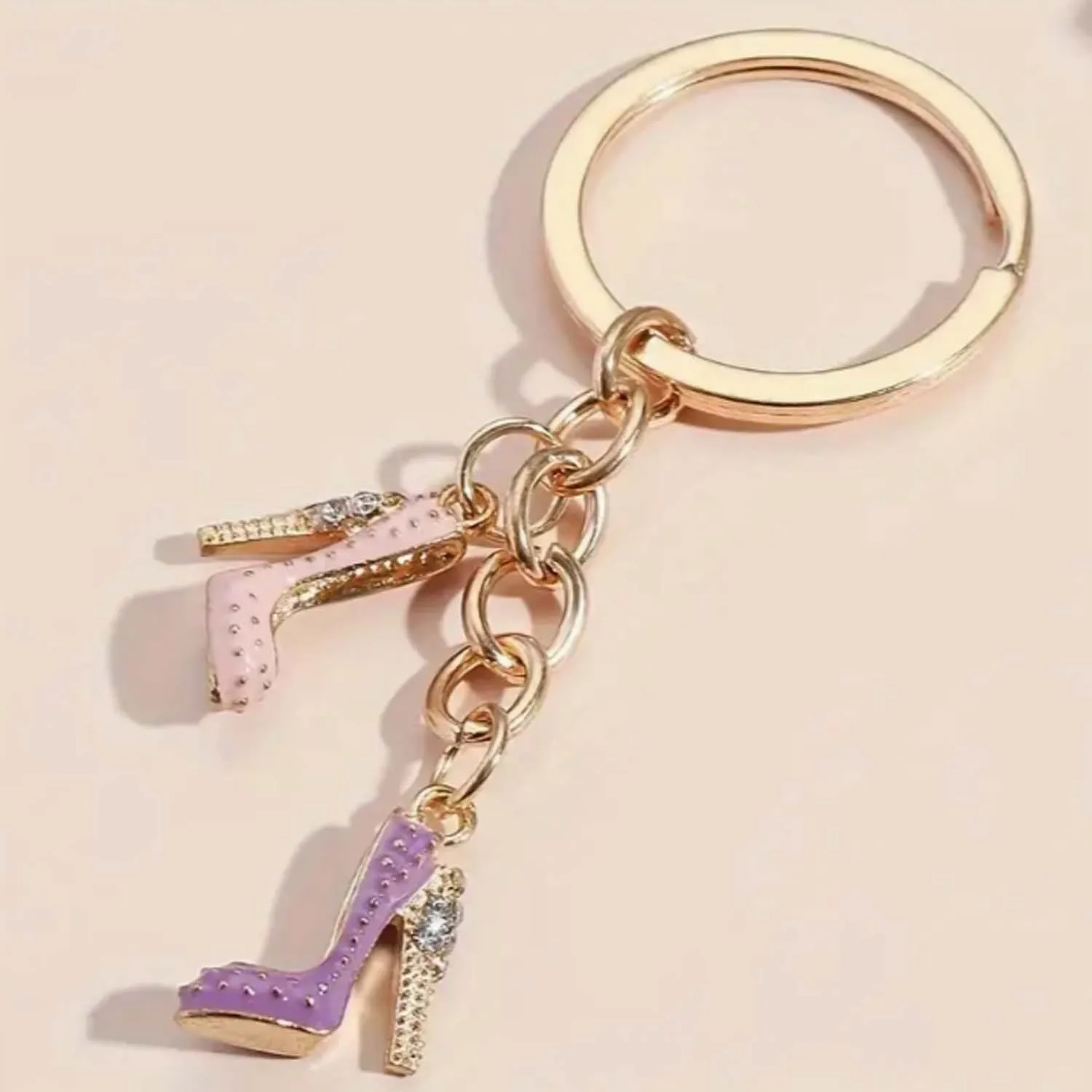 10pcs 14*18mm Colorful Enamel Inlaid Rhinestone High Heels Charms Pendants For DIY Bracelet Necklace Jewelry Making Accessories thumbnail 5