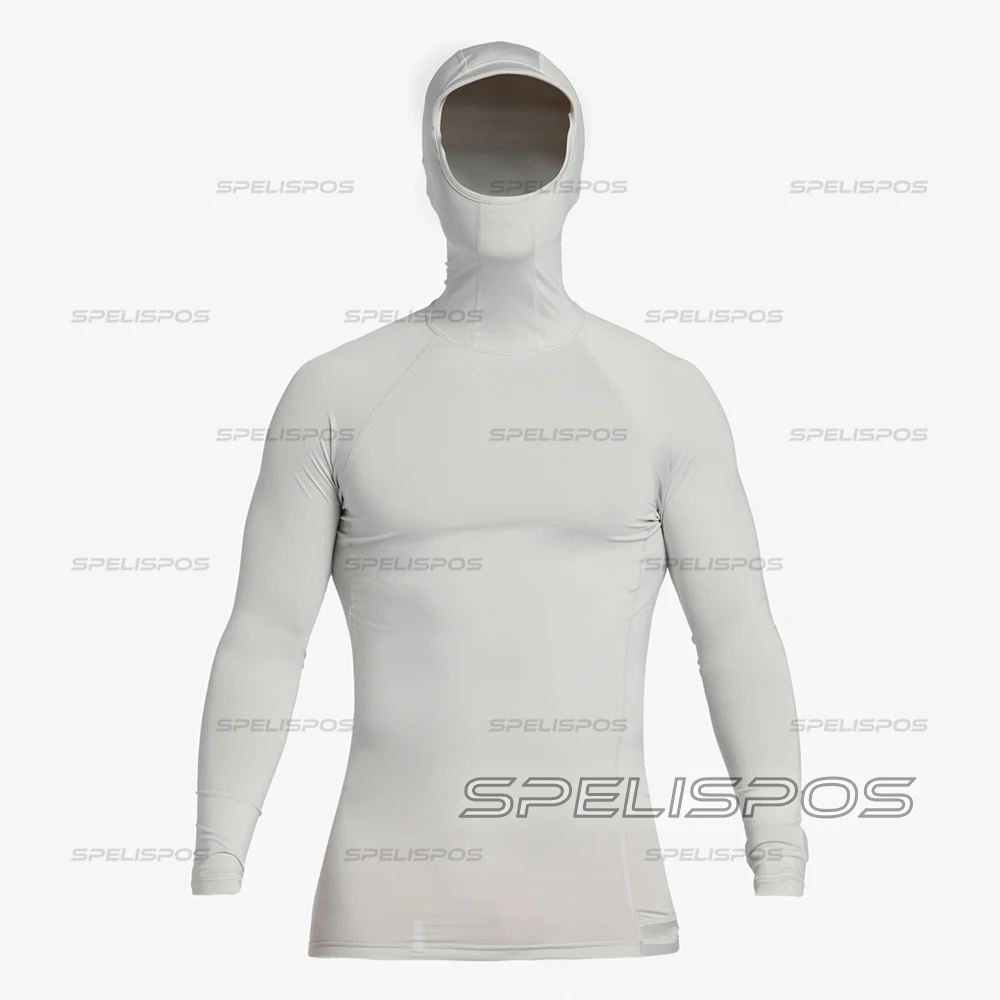 Diving T-Shirts Tight Rash Guard Surfing Hoodies Fitness Wear Swimming Men Lycra Swimwear Summer UV Hood Beach Floatsuit Tops thumbnail 4