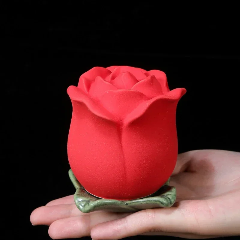 Ceramic Ash Urn Mini Funeral Box Small Pet Cremation Ashes Urns Animal Rose Flower Container Puppy Deceased Pet Cats Memorial thumbnail 2