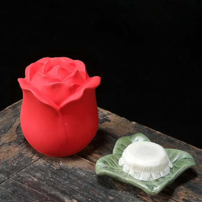 Ceramic Ash Urn Mini Funeral Box Small Pet Cremation Ashes Urns Animal Rose Flower Container Puppy Deceased Pet Cats Memorial thumbnail 3