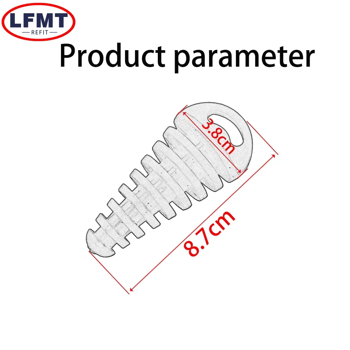 1 Pcs Motorcycle Exhaust Pipe Plug Muffler Wash Plug Pipe Protector Motocross Tailpipe Plug Move Blow-Down PVC thumbnail 2