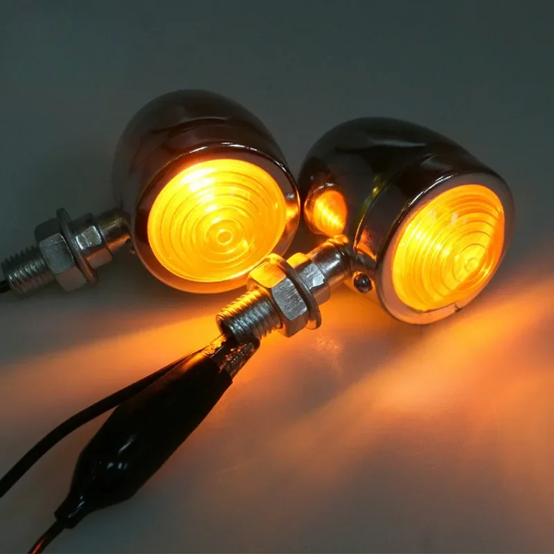 2pcs Motorcycle Turn Signal Lights LED Tail Light Fog Light for Motorcycle Turn Daytime Motorcycle Running Lights for Rear Head thumbnail 3