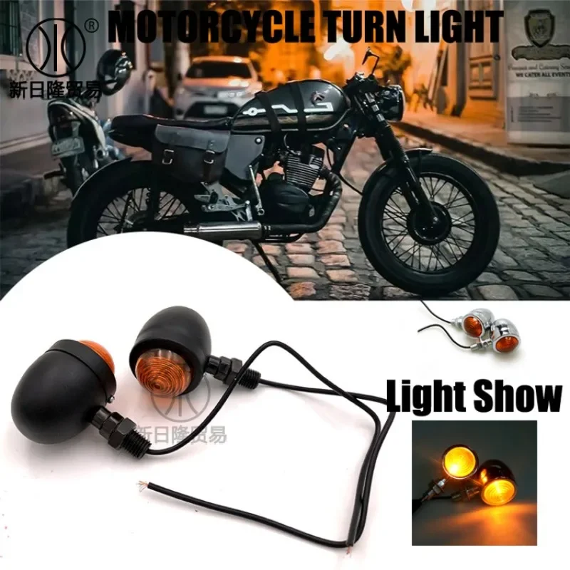 2pcs Motorcycle Turn Signal Lights LED Tail Light Fog Light for Motorcycle Turn Daytime Motorcycle Running Lights for Rear Head thumbnail 2