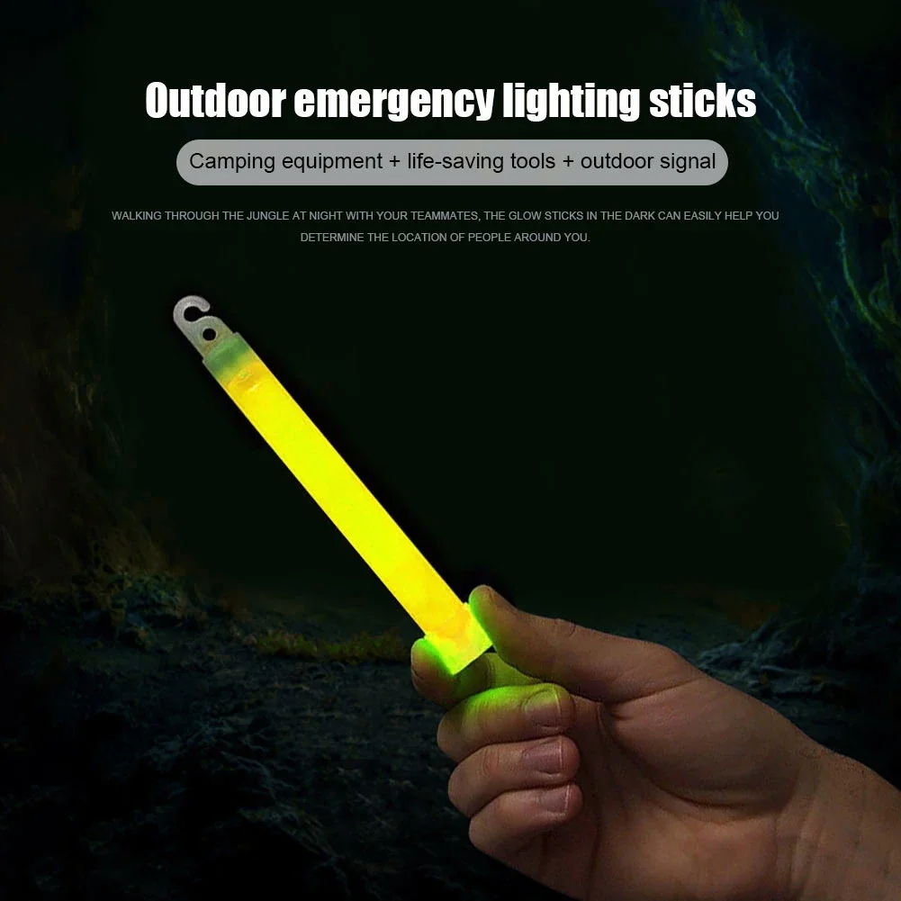 6 Inch Survival Kit Military Glow Light Sticks Walking and Hiking Camping SOS Gear Outdoor Military Equipment Camping Supplies thumbnail 2