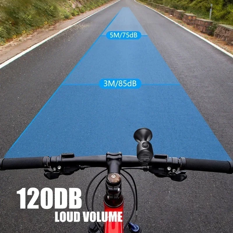 Bicycle Horn Electric Scooter Bell 120DB Waterproof Bike Horn MTB Road Cycling Bicycle Alarm Horn For Xiaomi M365 Pro Accessorie thumbnail 3