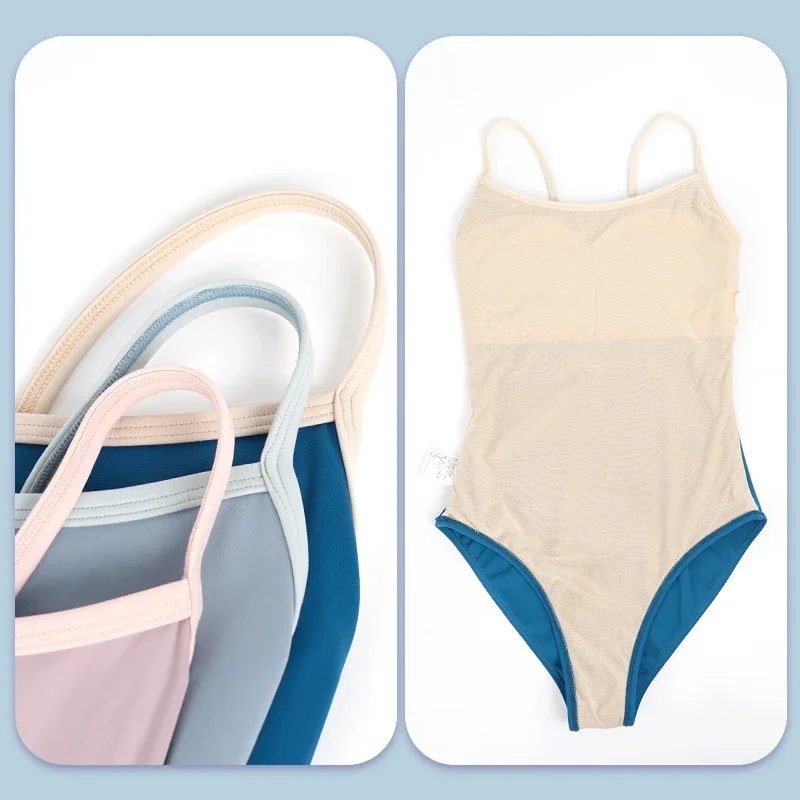 Women Ballet Leotards Dance Camisole Gymnastic Leotard Lining Adult Cross Back Ballet Bodysuit Teen Skate Swimsuit thumbnail 6