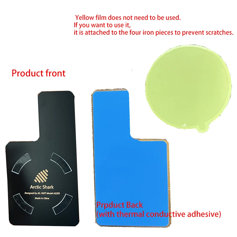 Game Mobile Phone Cooler Cooling Fin Patch Holder Copper Sheet Uniform Heat Dissipation Board Increases Dissipation Area thumbnail 6