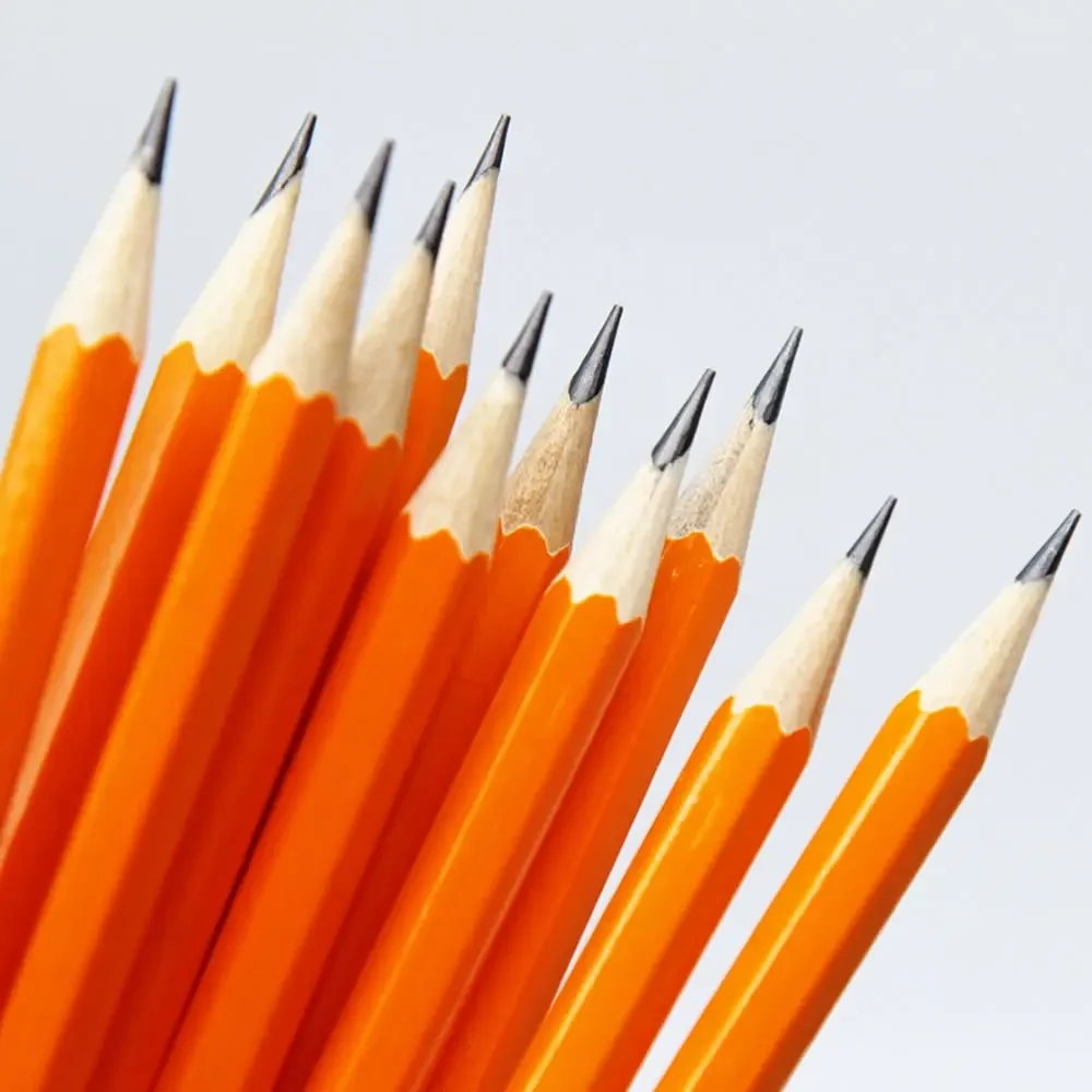 1/5/10Pcs HB Yellow Holder Sketch Pencil Wooden Lead Pencils Childrens Writing Pencils Office Painting Drawing School Stationery thumbnail 3
