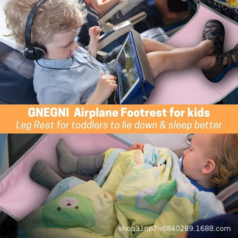 Kid's Airplane Footrest Airplane Travel Bed Portable Children's Travel Airplane Seat Extension Extender thumbnail 3