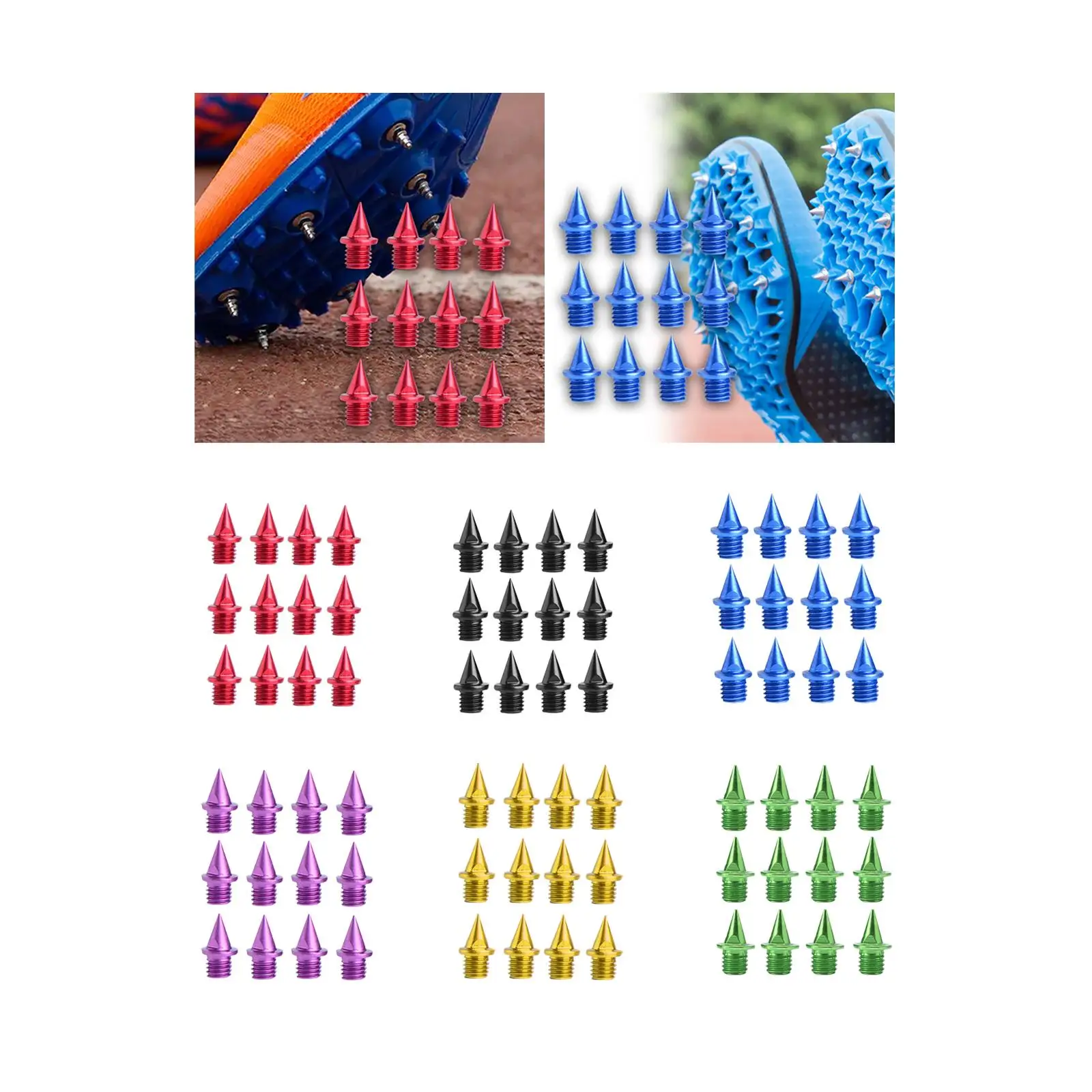 12Pcs Replacement Spikes for Track Shoes 7mm Track and Field Running Spikes for Short Running Sports Competition Sprint Exams thumbnail 4