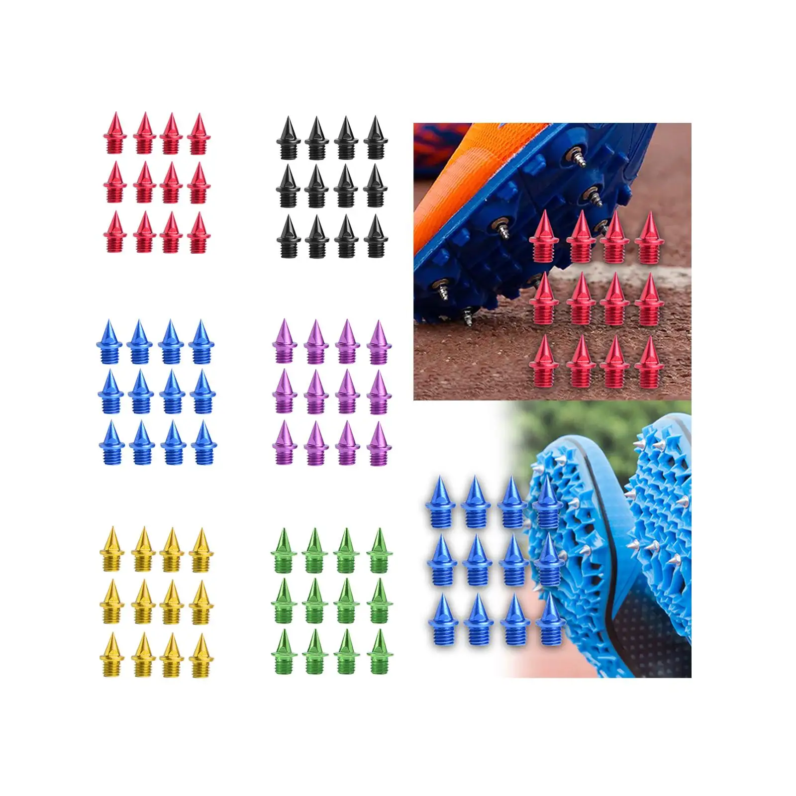 12Pcs Replacement Spikes for Track Shoes 7mm Track and Field Running Spikes for Short Running Sports Competition Sprint Exams thumbnail 3