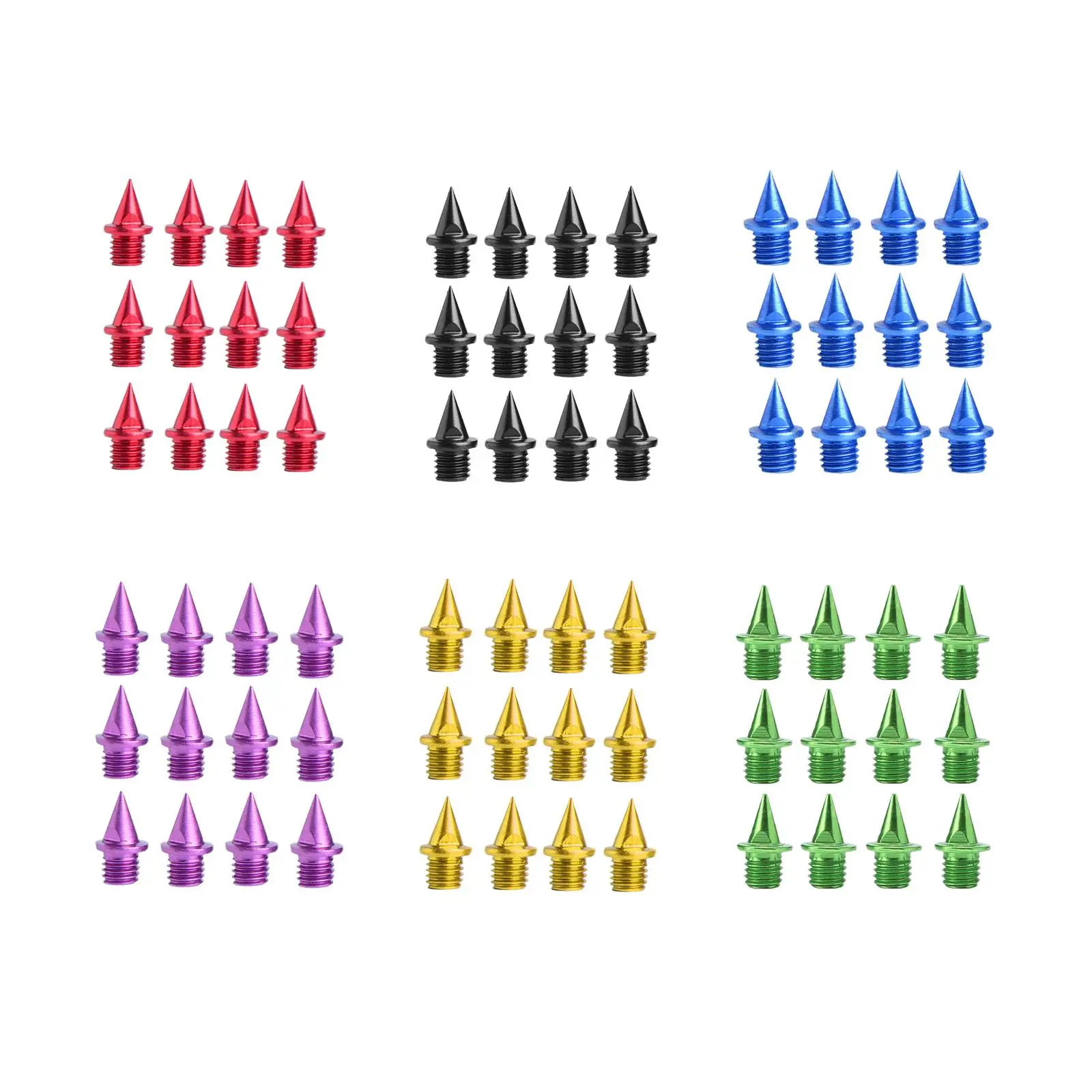 12Pcs Replacement Spikes for Track Shoes 7mm Track and Field Running Spikes for Short Running Sports Competition Sprint Exams thumbnail 2