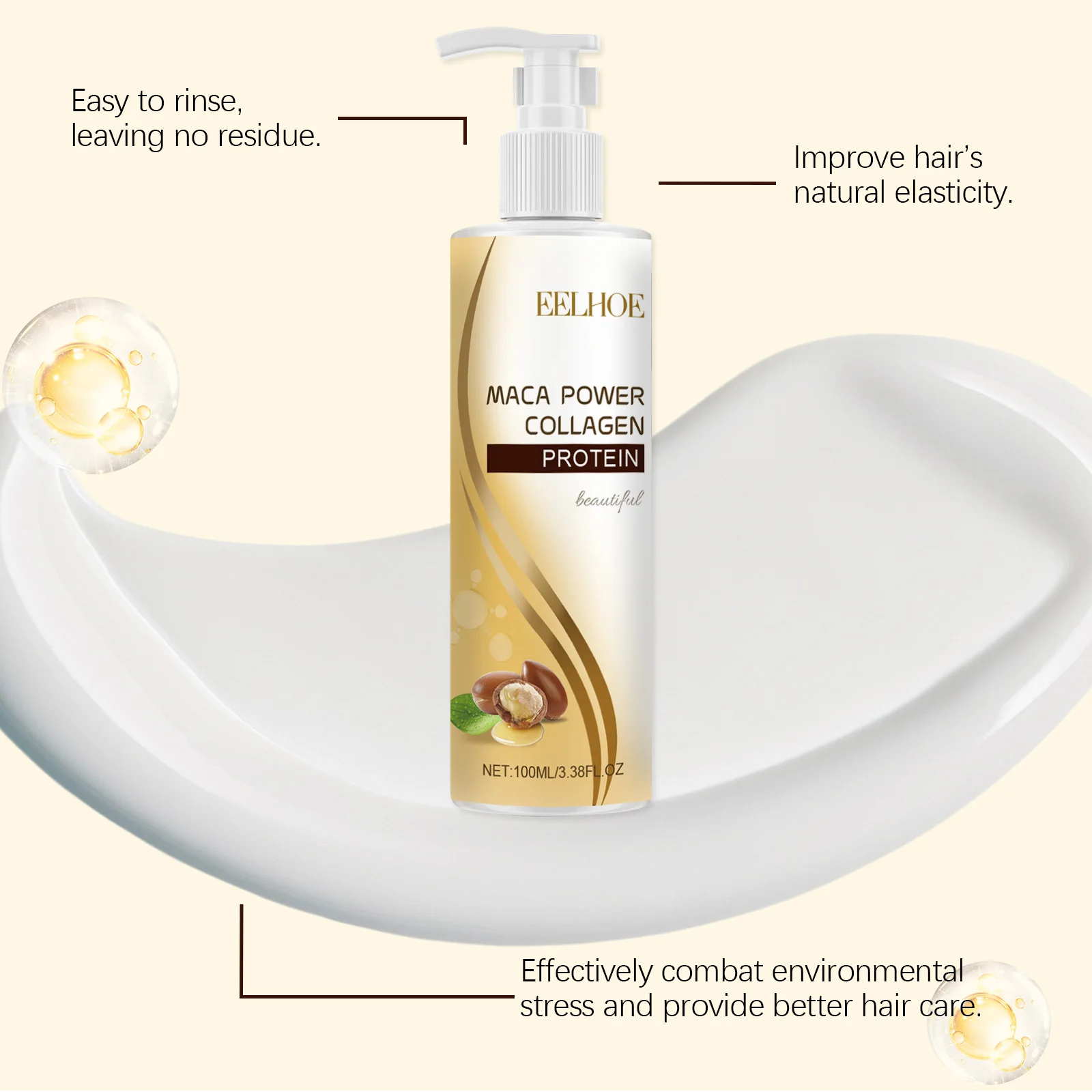 Collagen Shampoo and Conditioner for Hair Cleaning Scalp Nourish Hair Strengthening Shampoo Keratin Repair Mask Soft Hair Care thumbnail 5